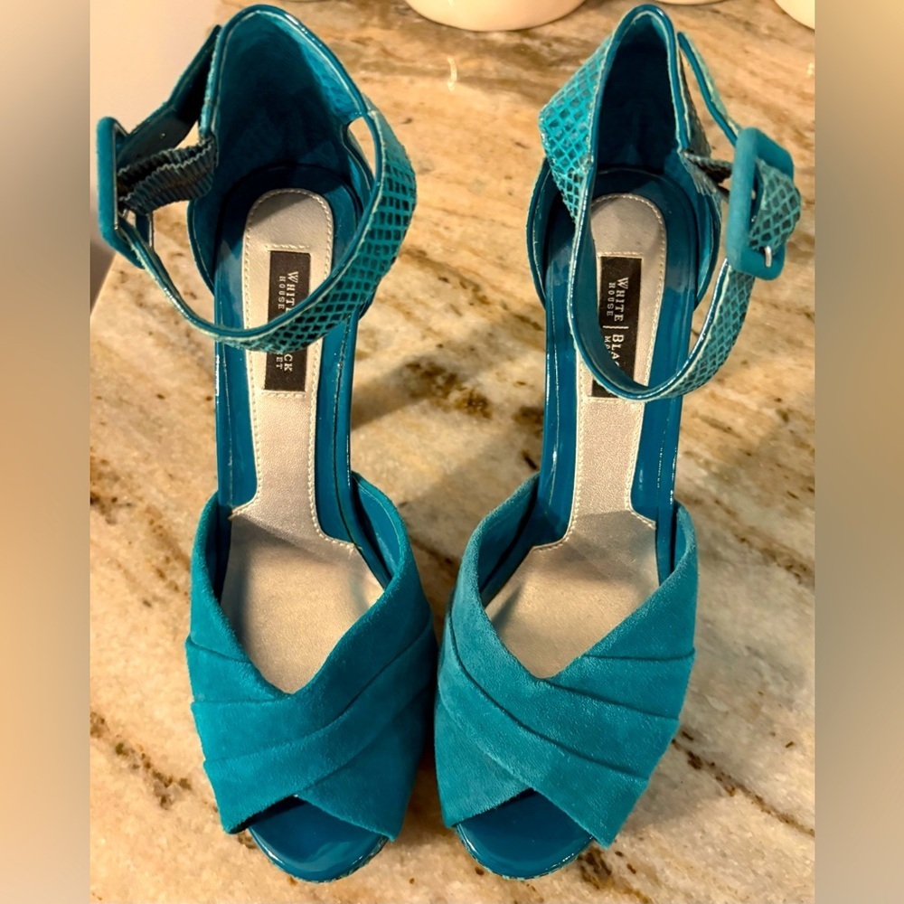 Beautiful Teal Heels from White House Black Market